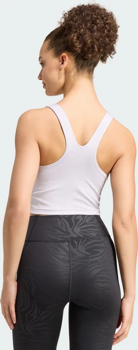 adidas All Me Medium-Support Bra Tanktop Sport-BH frozen purple melange (Damen)