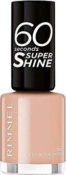 Rimmel 60 Seconds Super Shine Nagellack 708 Kiss In The Nude, 8ml