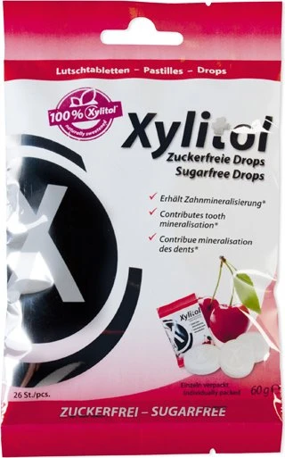 Miradent Xylitol Drop Zahnpflegelutschtabletten, 60g