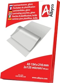 Albyco Laminierfolien, A5, 2x 125µm, glänzend, 100 Stück