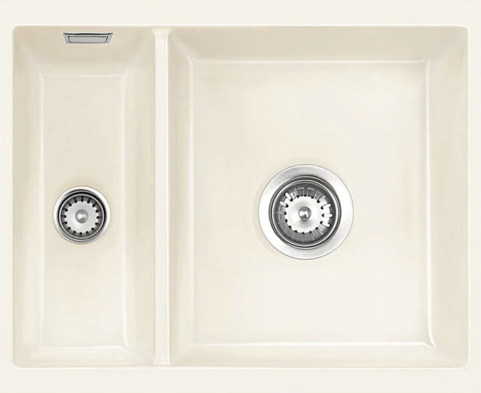 systemceram Mera 60 U/g Unterbau Becken rechts mit Ablauffernbedienung magnolie