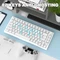 Ajazz AK820, White, LEDs blau, hot-swap, AS BLUE, USB, US Vorschaubild