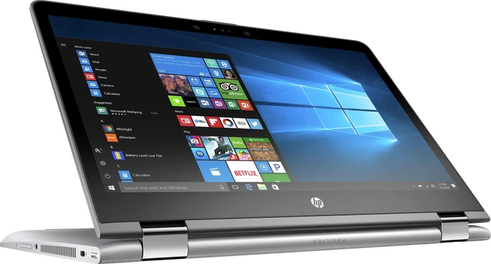HP Pavilion x360 14-ba081ng, silber, Core i3-7100U, 8GB RAM, 256GB SSD, DE