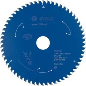 Bosch Professional Expert for Wood Kreissägeblatt 60Z, 190x1x30mm, 1 Stück