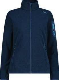 CMP Knit Tech Melange Fleece Jacke blue ink/lighter (Damen)