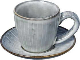 Broste Copenhagen Nordic Sea Espressotasse mit Untertasse 50ml soft blue, 2-tlg.