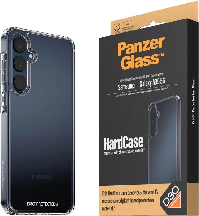 PanzerGlass Hard Case D3O für Samsung Galaxy A35 5G transparent