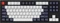 Keychron OEM Dye-Sub Keycap-Set Bluish Black White - Version B, Kunststoff (PBT), Bluish Black White, weiß/schwarz/blau, 114 Tasten, ANSI-US Vorschaubild