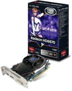 Sapphire Radeon HD 6670 Sapphire-Design, 1GB GDDR5, DVI, HDMI, DP, lite retail