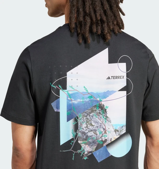 adidas Terrex Back Graphic T-Shirt kurzarm schwarz (Herren)