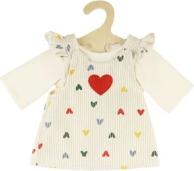 Heless Kordkleid Herz-Konfetti mit T-Shirt 35-45cm
