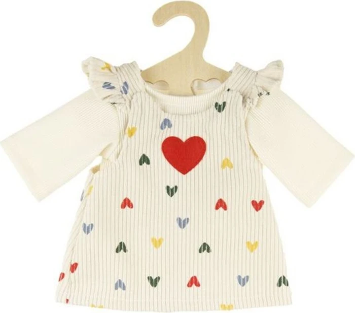 Heless Kordkleid Herz-Konfetti mit T-Shirt 35-45cm