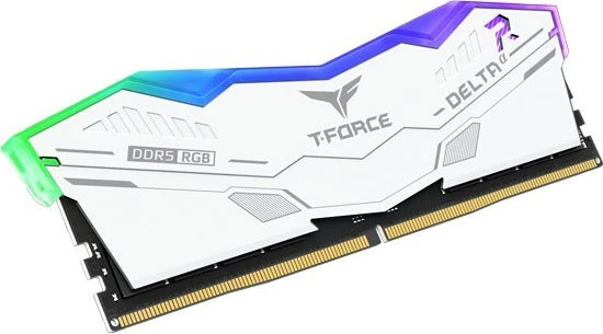 TeamGroup T-Force DELTAα RGB weiß UDIMM 32GB Kit, DDR5-6000, CL30-36-36-76, X8