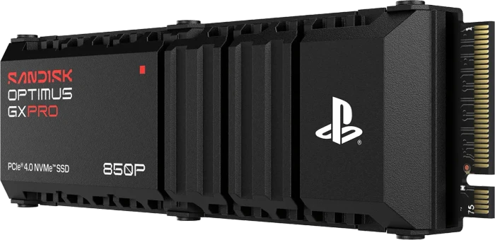 SanDisk Optimus GX PRO 850P for PS5 4TB, M.2 2280 / M-Key / PCIe 4.0 x4, Kühlkörper