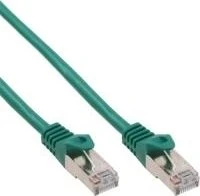 InLine Patchkabel, Cat5e, SF/UTP, RJ-45/RJ-45, 0.25m, grün (72522G)