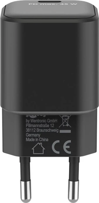 Wentronic Goobay USB-C PD GaN Fast Charger Nano (45W) schwarz
