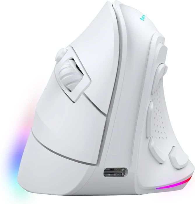 Mars Gaming MM-SK Ergonomic Wireless weiß, USB/Bluetooth