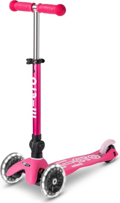 Micro Mini Micro Deluxe Foldable LED Kickboard pink