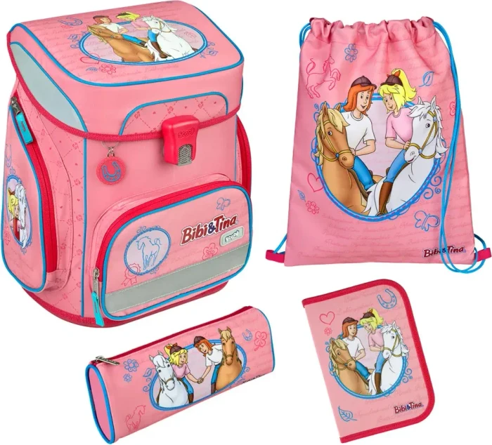 scooli Easy Fit Bibi & Tina Schultaschen-Set, 5-tlg.