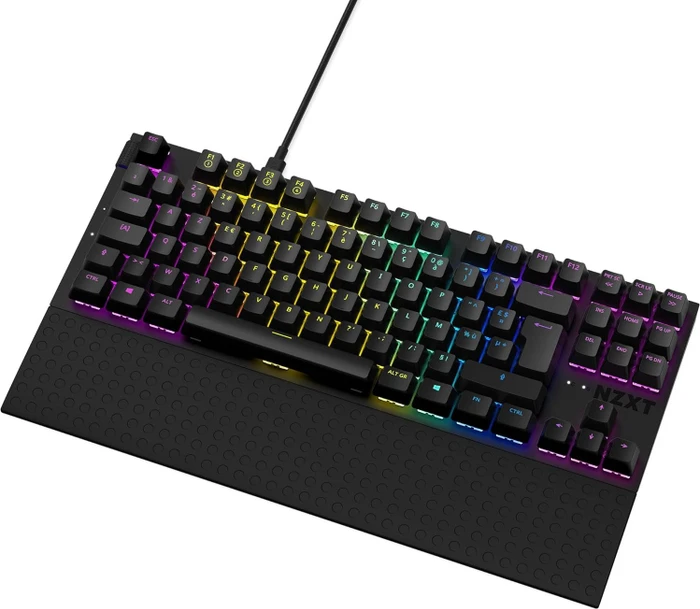 NZXT Function Tenkeyless, matt schwarz, LEDs RGB, hot-swap, Gateron RED, USB, FR