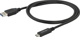 StarTech USB 3.0 Kabel, USB-C 3.0 [Stecker]/USB-A 3.0 [Stecker] schwarz, 1m (USB315AC1M)