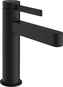 Hansgrohe Finoris Einhebel-Waschtischarmatur 110 CoolStart mit Zugstangen Ablaufgarnitur mattschwarz