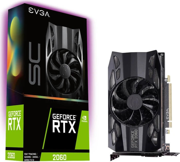 EVGA GeForce RTX 2060 SC Gaming, 6GB GDDR6, DVI, HDMI, DP