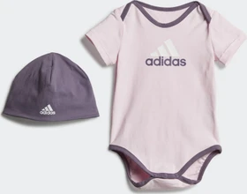 adidas Essentials Big Logo Body und Beanie Geschenk Set clear pink/shadow violet (Junior)