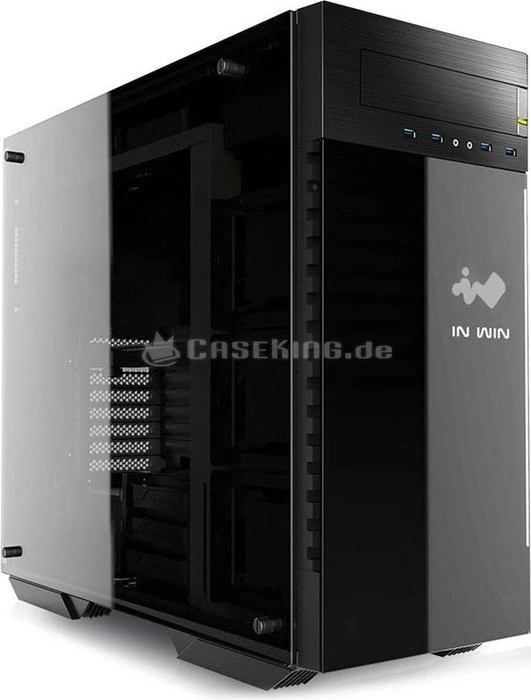 In Win 509 schwarz/grau, Glasfenster