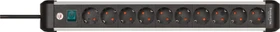 Brennenstuhl Premium-Alu-Line, 10-fach, 3m, silber/schwarz