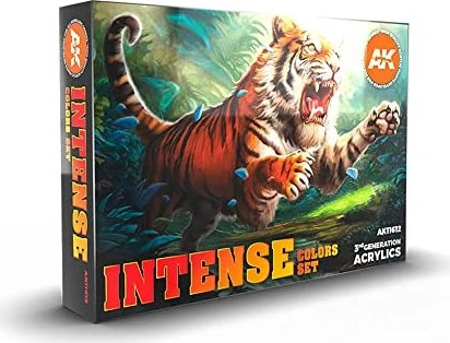 AK-Interactive 3rd Gen Acrylic Colors Intense Colors Set Farbset, 6-tlg.