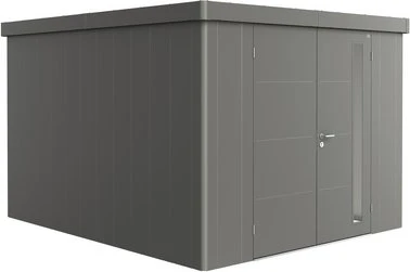 Biohort Neo 4C Gerätehaus mit Doppeltür quarzgrau-metallic