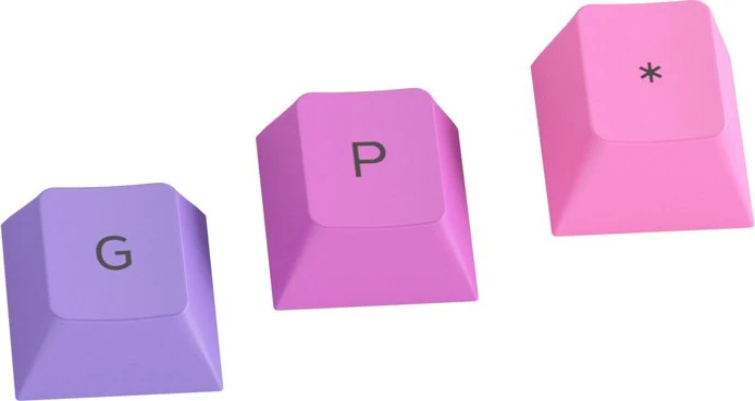 Glorious GPBT Keycaps, Kunststoff (PBT), Nebula, violett/rosa, 115 Tasten (105+10), ISO-DE
