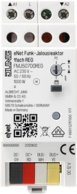 Jung eNet Funk-Jalousieaktor 1-fach, 2TE REG, Schaltaktor (FM J 50700 REG)