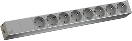 Bachmann 19" IT PDU Basic, 1HE, 8-fach, 230V, grau, 2m