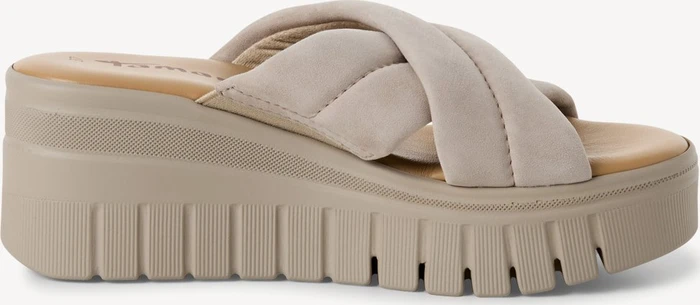Tamaris Lederpantolette beige (Damen)
