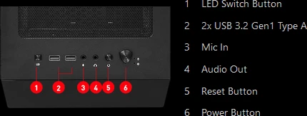 MSI MAG Forge 110R, Acrylfenster