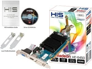 HIS Radeon HD 6450 Silence, 1GB DDR3, VGA, DVI, HDMI