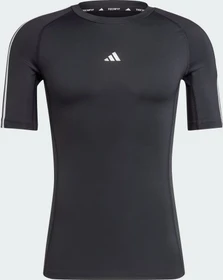 adidas Techfit 3-Streifen Training Kompressionsshirt kurzarm schwarz (Herren)