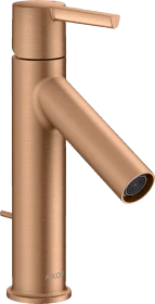 Hansgrohe Axor Starck Einhebel-Waschtischmischer 100 mit Hebelgriff und Zugstangen-Ablaufgarnitur brushed bronze