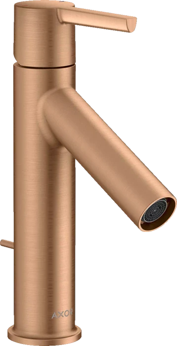 Hansgrohe Axor Starck Einhebel-Waschtischmischer 100 mit Hebelgriff und Zugstangen-Ablaufgarnitur brushed bronze