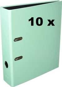 Falken PastellColor Ordner 2-Ring, 80mm, A4, minzgrün, 10er-Pack