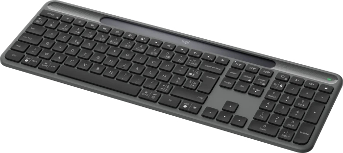 Logitech Signature Slim Solar+ K980 for Business, Grafit, Logi Bolt, USB/Bluetooth, FR