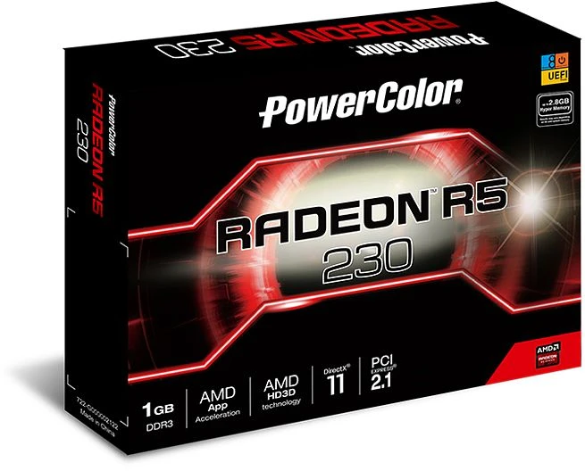 PowerColor Radeon R5 230 passiv, 1GB DDR3, VGA, DVI, HDMI