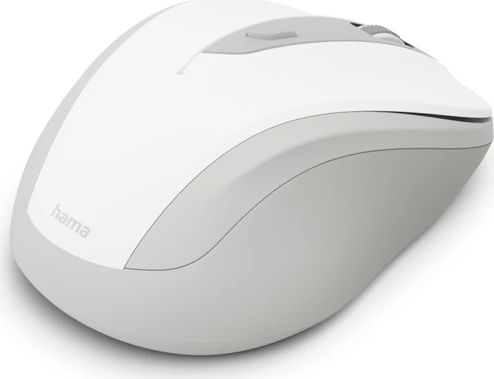Hama WM-400 Silent Wireless 6-Button Mouse weiß/grau, USB