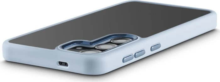 Hama Handyhülle Cam Protect für Samsung Galaxy S24 transparent\/blau