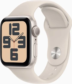 Apple Watch SE (2022) (GPS) 40mm Polarstern mit Sportarmband S/M Polarstern