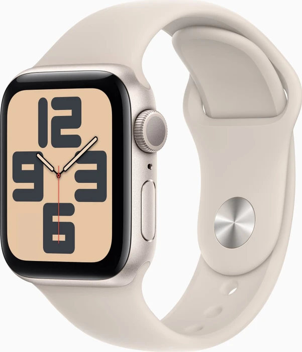 Apple Watch SE (2022) (GPS) 40mm Polarstern mit Sportarmband S/M Polarstern