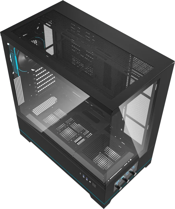 DarkFlash DY451 Pro Black, Glasfenster