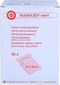 Nobamed Rudavlies steril, 8 x 10cm, 50 Stück